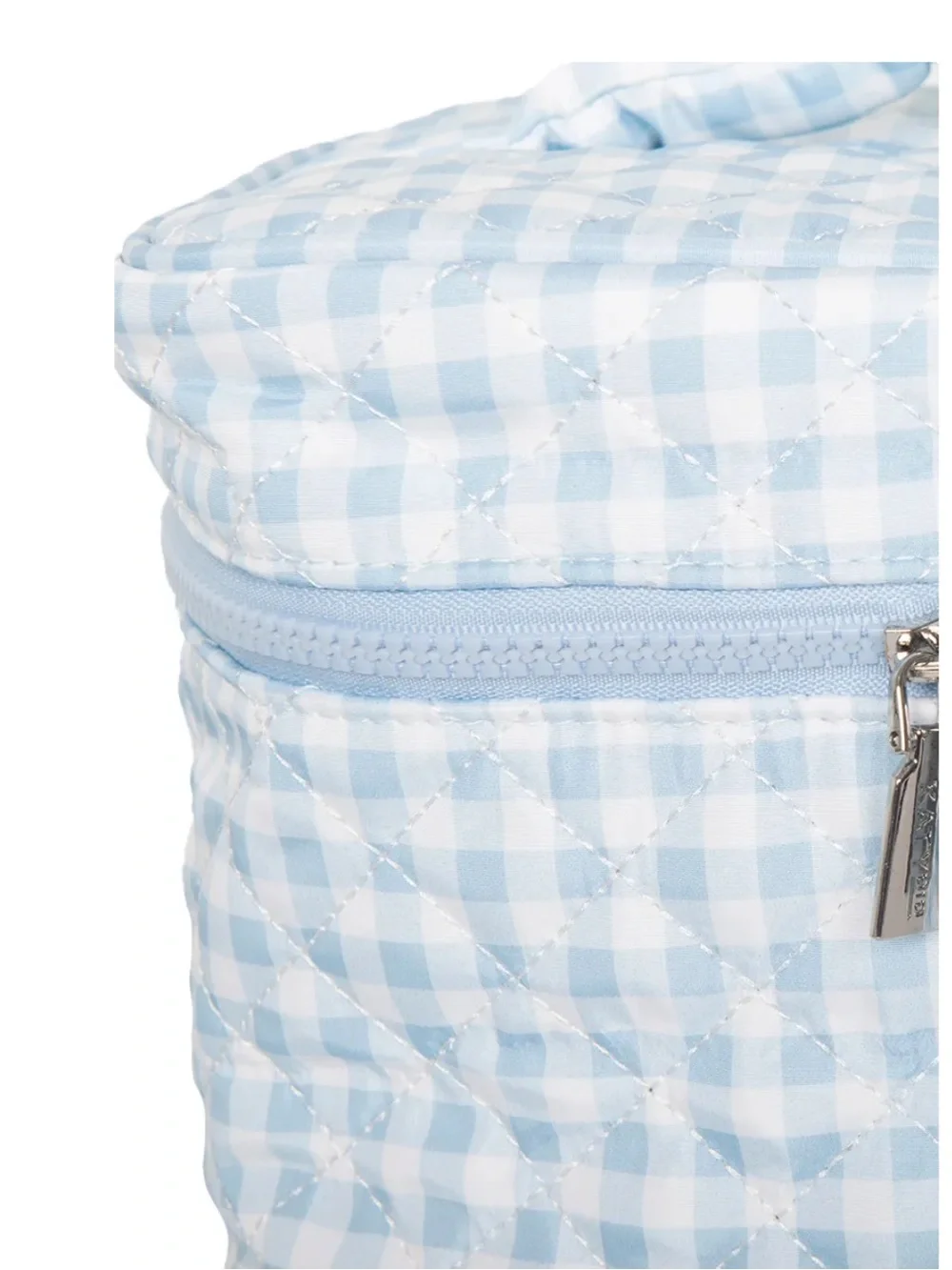 Katydid Blue Gingham Travel Makeup Organizer